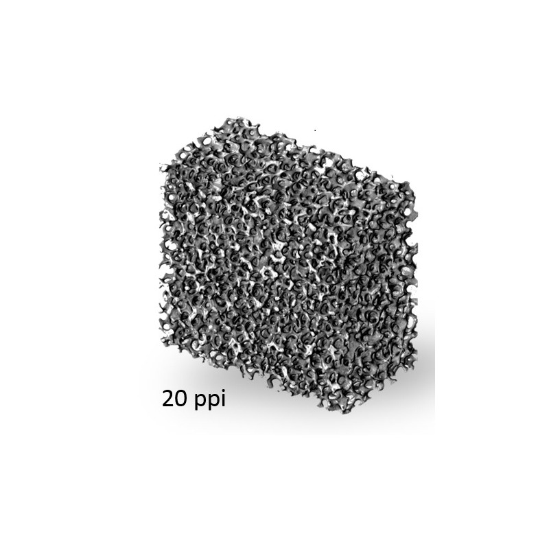 Filtermatte aus PPI mit 50 mm Dicke, Auflösung: 20 Löcher pro Inch - Rund Durchmesser 57mm