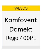 Ersatzfilter für die WESCO Komfovent Domekt Rego 400 PE Komfortlüftung