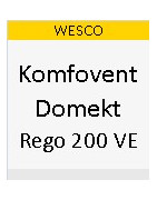 Ersatzfilter für Komfovent Domekt Rego 200 VE